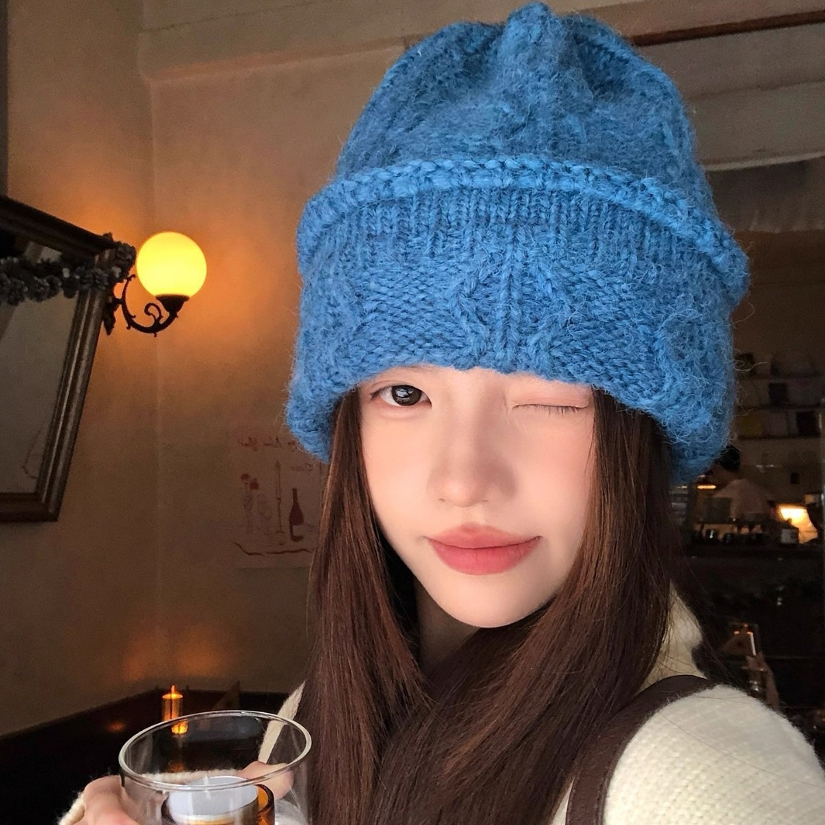 Gorro de malha creme para mulh - Beanie Cuffed Knit avaliação e preço