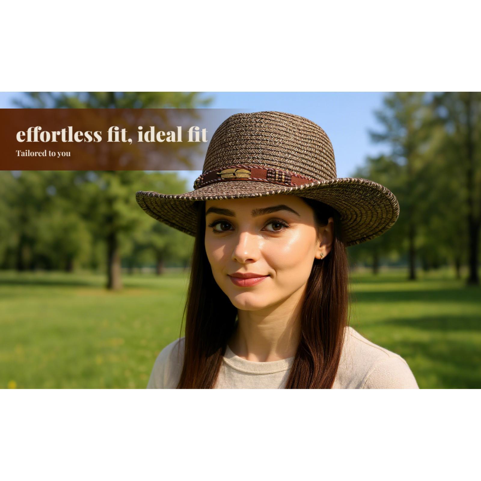 Chapéu de sol unissexo, para h - Cowboy Hat Straw avaliação e preço