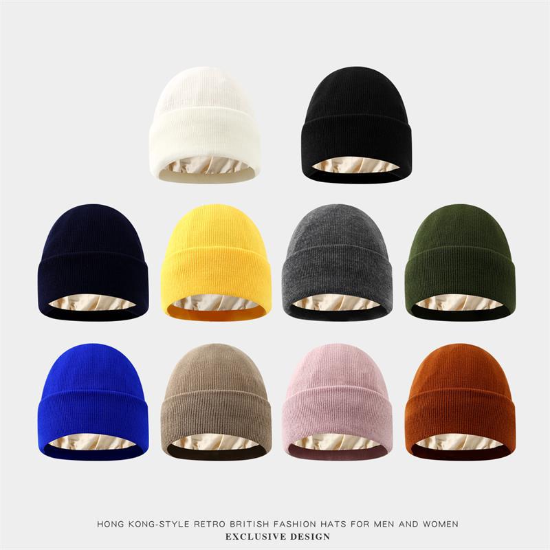 Gorro unissex forrado de cetim - Beanie Cuffed Knit avaliação e preço
